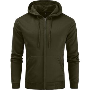 سويت شيرت بغطاء للرأس من الصوف بسحاب للرجال من Gesean كاجوال برباط مع جيب كانجا in Kuwait