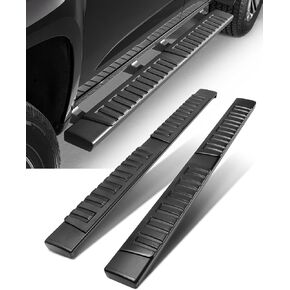 OCPTY Running Boards, Steps Nerf Bars Compatible for Ford F-250 F-350 1999-2016 Crew Cab, 6 Inches Aluminum Black Side Steps Nerf Bars