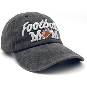 Baseball Cap for Women Washed Distressed Cotton Dad Hat for Soccer Baseball Football Mom