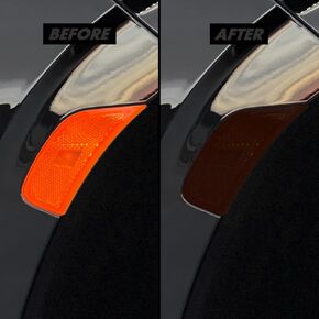 SlickMod PreCut Vinyl Smoke Tint for 2021-2022 Chevy Tahoe Sidemarker (3. Front Sidemarker, 20% Dark Smoke) in Kuwait