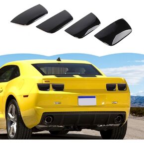 RT-TCZ Smoked Black Tail Light Lamp Cover Guard Trim Decoration Accessories for Chevrolet Chevy Camaro 2010-2013