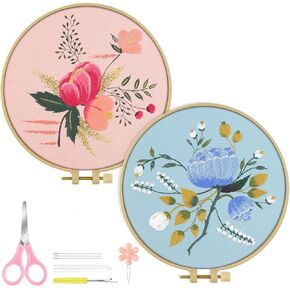 TINDTOP Embroidery Kit for Adult Beginners, Embroidery DIY Starter Kit in Saudi Arabia
