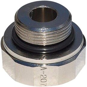 EZ (A-207) Silver 26mm-1.5 Thread Size Oil Drain Valve Adapter