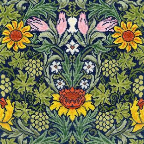 Bothy Threads Counted Cross Stitch Kit - William Morris Sunflowers