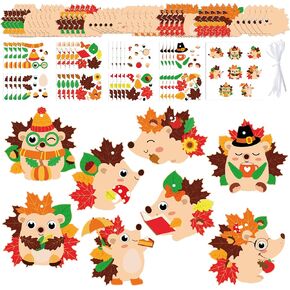 40 Packs St. Patrick's Day Owl Craft Kit for Kids DIY Make Your Own Lucky Shamrock Self-Adhesive Sticker Handmade Artwork Decoration Classroom Home Holiday Activity Gift Party Favor Supplies