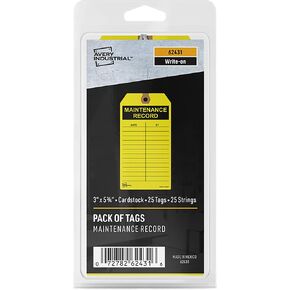 Avery Preprinted Ready for Service Tags with String, 5.75" x 3", Green Tags, 25 Write-On Hang Tags (62432)
