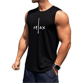 Men's Crewneck Sleeveless Tank Tops Casual Graphic Vest Top Vintage Summer Tee Shirts Streetwear