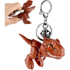 Cute Dinosaur Keychain, Kawaii Cartoon Gift Key Chain Movable Dinosaur Car Keychains Adorable Dinosaur Bag Charm