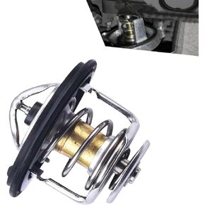 1 PC Car Engine Thermostat, Maintain Temperature, Waterproof Durable Metal Design, Vehicle Engine Coolant Thermostat, Compatible with Honda 19301-paa-306 19301-PLC-315 (Silver)