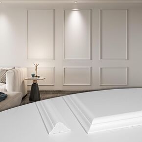 Art3d Pre-Cut Wall Molding Set of 3 pcs, Ready-to-Assemble Wainscoting Panels for Interior Wall Décor Living Room Bedroom Accent Wall - Installed with Glue, 3 Frames