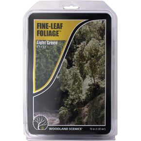 Woodland Scenics Fine Leaf Foliage 75 Square Inches-Light Green