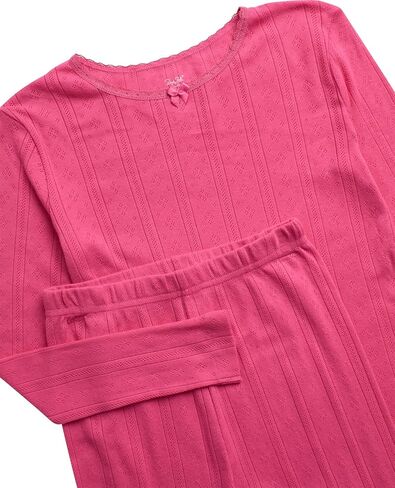 Rene Rofe Girls' Pajama Set - 4 Piece Snug Fit Cotton Sleepwear Set (2T-12) in Saudi Arabia