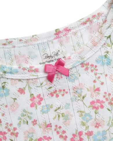 Rene Rofe Girls' Pajama Set - 4 Piece Snug Fit Cotton Sleepwear Set (2T-12) in Saudi Arabia