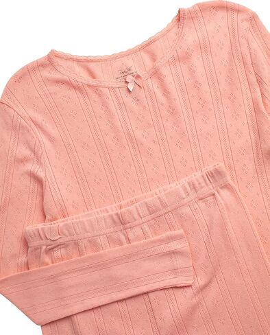 طقم بيجامة للفتيات من Rene Rofe - طقم ملابس نوم قطنية بقصة مريحة 4 قطع (2T-12) in Kuwait