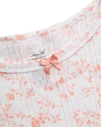 طقم بيجامة للفتيات من Rene Rofe - طقم ملابس نوم قطنية بقصة مريحة 4 قطع (2T-12) in Kuwait