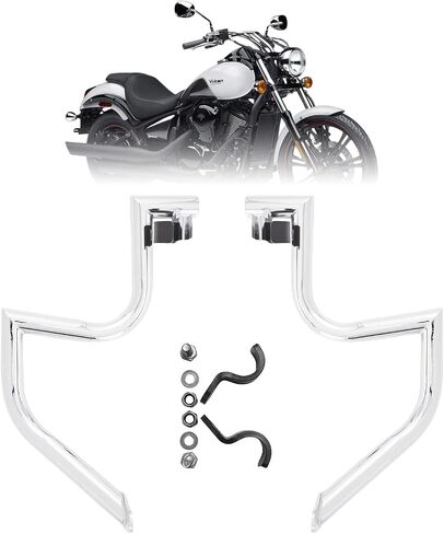 Engine Guard Highway Crash Bar for Kawasaki Vulcan 900 VN900 Classic Custom 2006-2019 (Ordinary Style, Chrome) in Kuwait