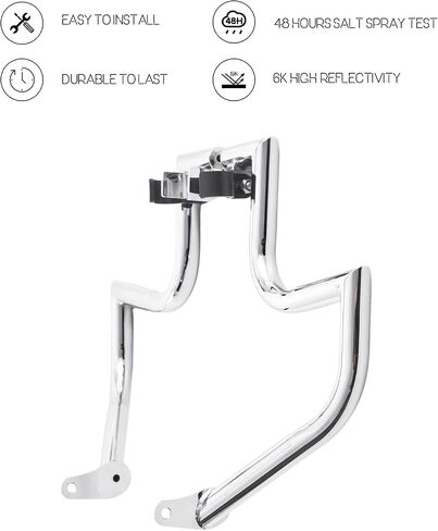 Engine Guard Highway Crash Bar for Kawasaki Vulcan 900 VN900 Classic Custom 2006-2019 (Ordinary Style, Chrome) in Kuwait