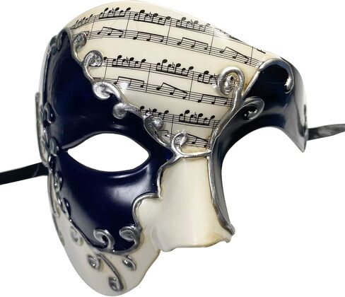 Mens Masquerade Mask Halloween Costume Phantom Of The Opera Half Face Mask for Couple in Saudi Arabia