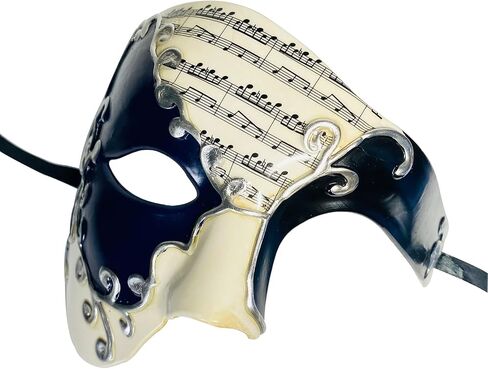 Mens Masquerade Mask Halloween Costume Phantom Of The Opera Half Face Mask for Couple in Saudi Arabia
