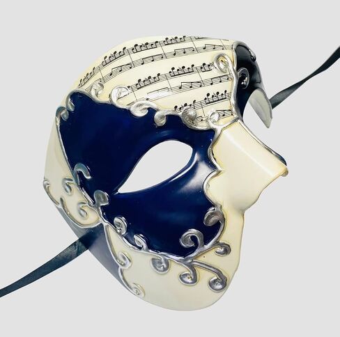 Mens Masquerade Mask Halloween Costume Phantom Of The Opera Half Face Mask for Couple in Saudi Arabia
