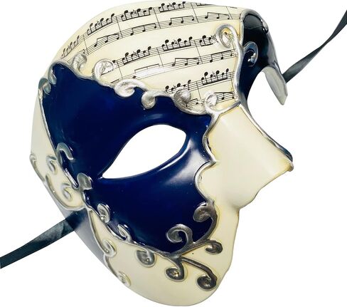 Mens Masquerade Mask Halloween Costume Phantom Of The Opera Half Face Mask for Couple in Saudi Arabia