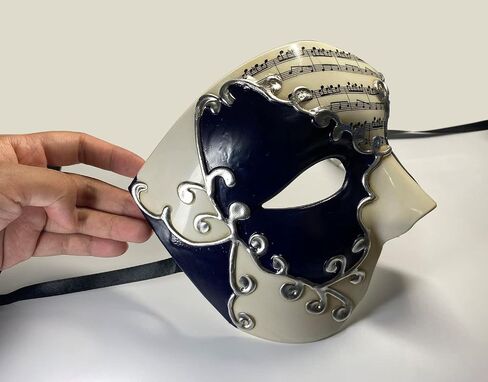 Mens Masquerade Mask Halloween Costume Phantom Of The Opera Half Face Mask for Couple in Saudi Arabia
