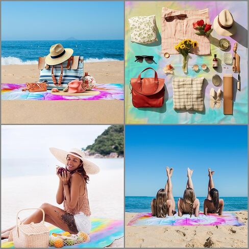 Turkish Beach Towels for Tie-dye Oversized White Beach Towel for tie dye Party 71x39 Lightweight Beach Blanke for Bath Towel Travel Towels with tie dye Thread (1) (4PCS) in Kuwait
