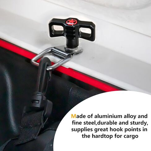 Hardtop Quick Release Bolts:Hardtop Quick Removal Fastener Thumb Screws for 1997-2024 Jeep Wrangler TJ JK JL 4xe Gladiator JT & Ford Bronco 2021+(Star,6PCS) in Saudi Arabia