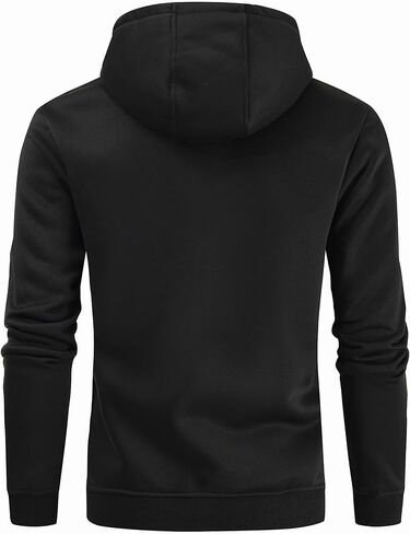 Gesean Men's Zip Up Fleece Hoodie Casual Drawstring Hooded Sweatshirt with Kanga Pocket in Saudi Arabia