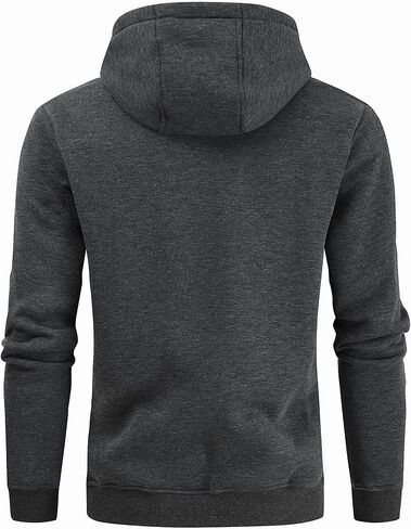 Gesean Men's Zip Up Fleece Hoodie Casual Drawstring Hooded Sweatshirt with Kanga Pocket in Saudi Arabia