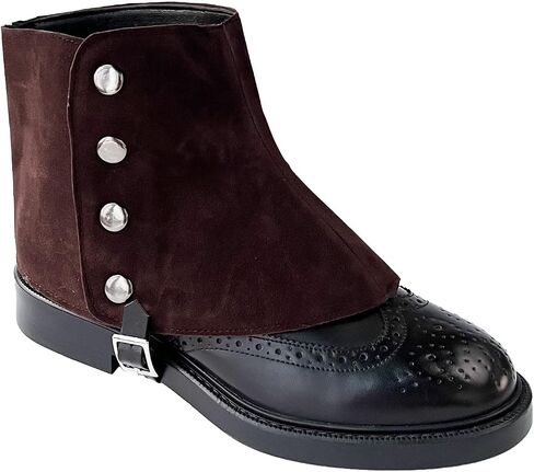 Men's Gangster Spats 20s Leather Boot Covers for Men Snap Spats Vintage Style Dapper Men Gaiters Spats Costume Accessories in Saudi Arabia