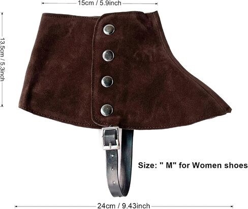 Men's Gangster Spats 20s Leather Boot Covers for Men Snap Spats Vintage Style Dapper Men Gaiters Spats Costume Accessories in Saudi Arabia