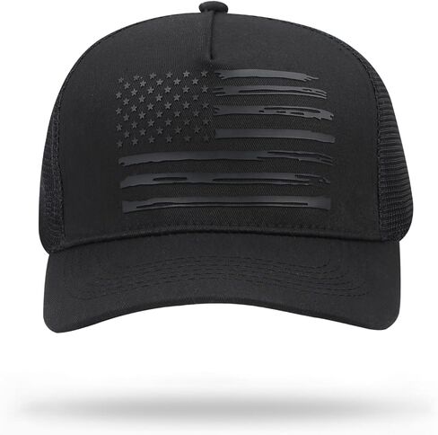 American Flag Trucker Hat Baseball Caps Snapback Hat for Men Women Breathable Mesh Side Adjustable Hats in Saudi Arabia