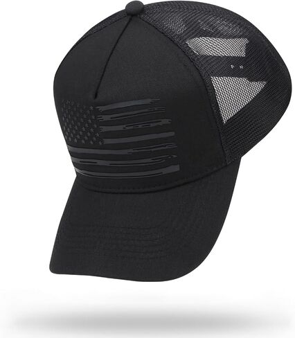 American Flag Trucker Hat Baseball Caps Snapback Hat for Men Women Breathable Mesh Side Adjustable Hats in Saudi Arabia