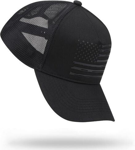 American Flag Trucker Hat Baseball Caps Snapback Hat for Men Women Breathable Mesh Side Adjustable Hats in Saudi Arabia