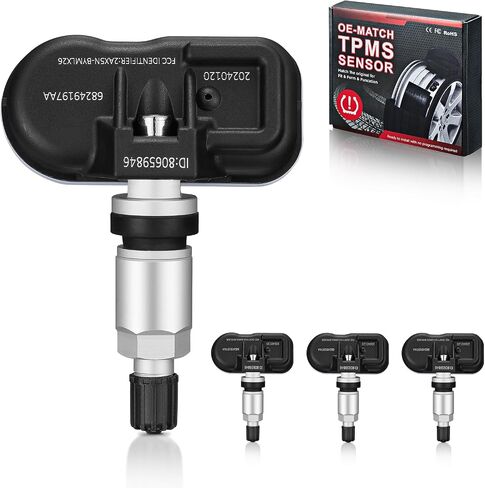 BDFHYK 68249197AA 434MHz Tire Pressure Monitoring System TPMS Sensors Compatible for 2016-2019 Jeep Cherokee(KL), 2014-2022 RAM 1500 (DS DX(5-Lug) RAM 2500 3500 4500 5500 in Saudi Arabia