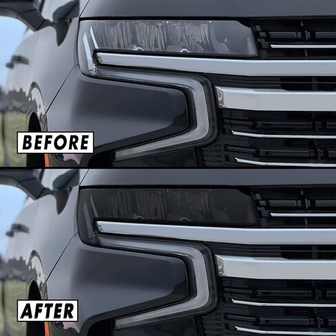 SlickMod PreCut Vinyl Smoke Tint for 2021-2022 Chevy Tahoe Sidemarker (3. Front Sidemarker, 20% Dark Smoke) in Kuwait