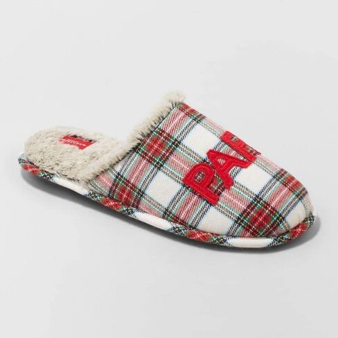 Wondershop Men's Plaid Holiday Papa Elf Slippers Size XL 13/14 in Saudi Arabia