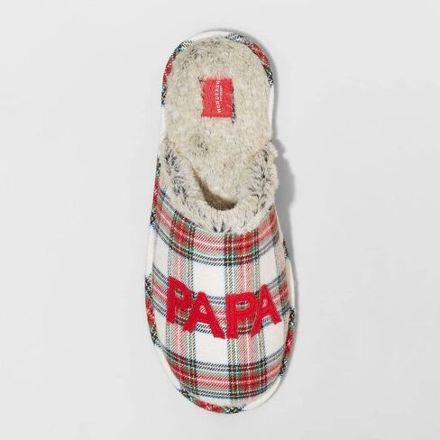 Wondershop Men's Plaid Holiday Papa Elf Slippers Size XL 13/14 in Saudi Arabia