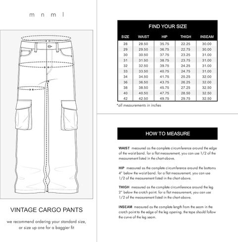 mnml Men's Vintage Cargo Pants in Saudi Arabia