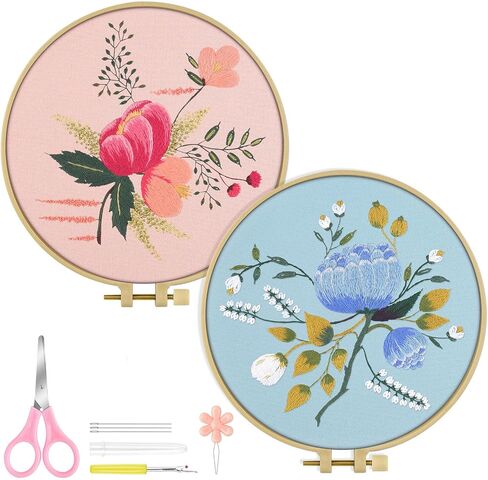 TINDTOP Embroidery Kit for Adult Beginners, Embroidery DIY Starter Kit in Saudi Arabia