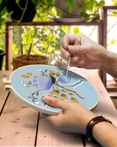 TINDTOP Embroidery Kit for Adult Beginners, Embroidery DIY Starter Kit in Saudi Arabia