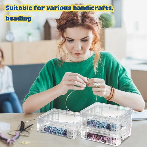 Suzile 40 Pcs Plastic Crayon Boxes Stackable Transparent Crayon Organizer with Lid Crayon Storage Containers Bulk for Office School Classroom Supplies Pen Pencil Art Crafts (Clear, Red, Blue) in Saudi Arabia