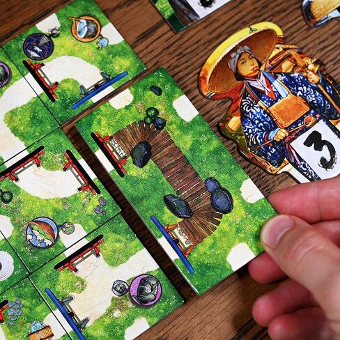 Pencil First Games The One Hundred Torii Board Game – A Beautiful, Serene Tile-Laying Game in a Japanese Garden by Pencil First Games for 1-4 Players in Saudi Arabia