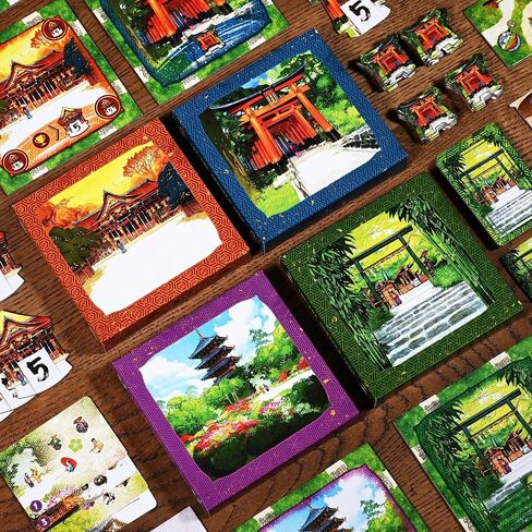 Pencil First Games The One Hundred Torii Board Game – A Beautiful, Serene Tile-Laying Game in a Japanese Garden by Pencil First Games for 1-4 Players in Saudi Arabia