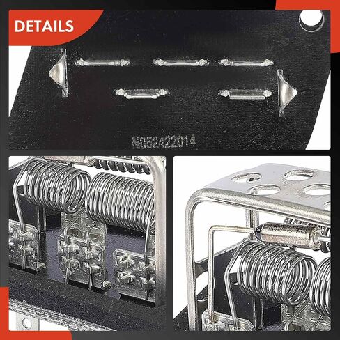 مقاوم محرك منفاخ HVAC A-Premium متوافق مع سيارات جيب - سلسلة XJ Cherokee 1991-1996، سلسلة MJ Comanche 1991-1992 - استبدال # 55036000، 56000522 in Saudi Arabia