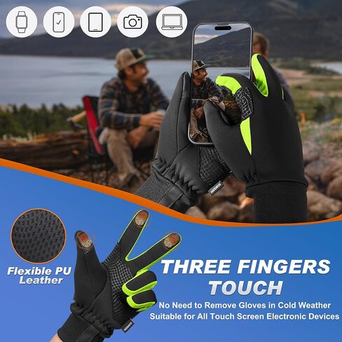 Sukeen Winter Gloves Men Women, Soft Warm Winter Gloves with Touchscreen Fingers, Anti-Slip Winter Gloves for Men Women, Windproof Thermal Gloves for Running, Driving, Cycling, Workout in Saudi Arabia