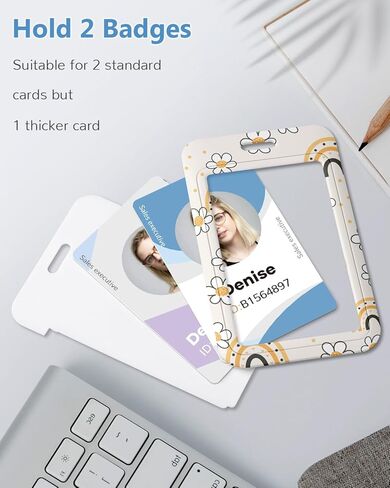 حامل شارة الهوية مع حبل قصير، حامل شارة زهرة لطيفة مع حبال قابلة للفصل، بطاقة عمل قوس قزح قابلة للسحب، بطاقة هوية رأسية لطلاب الممرضات والمدرسين وموظفي المكتب in Kuwait