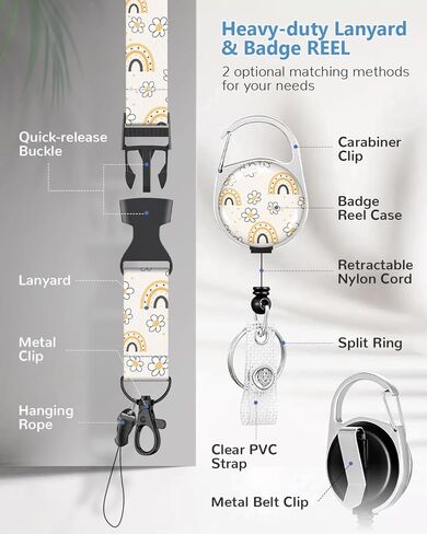 حامل شارة الهوية مع حبل قصير، حامل شارة زهرة لطيفة مع حبال قابلة للفصل، بطاقة عمل قوس قزح قابلة للسحب، بطاقة هوية رأسية لطلاب الممرضات والمدرسين وموظفي المكتب in Kuwait