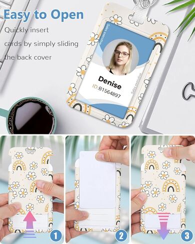 حامل شارة الهوية مع حبل قصير، حامل شارة زهرة لطيفة مع حبال قابلة للفصل، بطاقة عمل قوس قزح قابلة للسحب، بطاقة هوية رأسية لطلاب الممرضات والمدرسين وموظفي المكتب in Kuwait